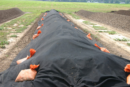 Compost cover widths 12 ft (3.66m), 15 ft (4.57m), 18 f (5.54m), (24 ft (7.32m), 30’ (9.14m), 36’ (10.97m), 48’ (14.64 m)